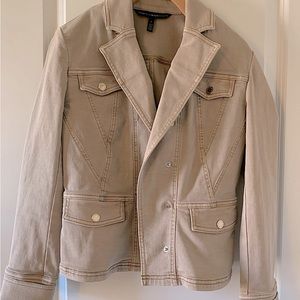 WHBM neutral moto jacket